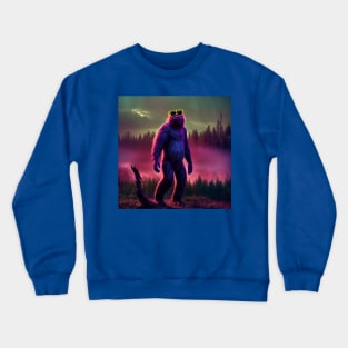 Dope Sasquatch in Nature Crewneck Sweatshirt